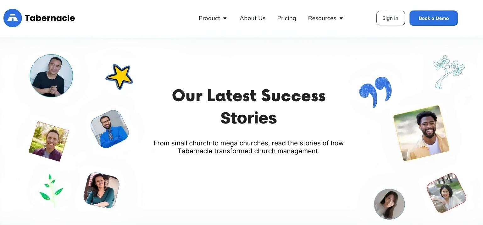 Tabernacle Testimonial Page 