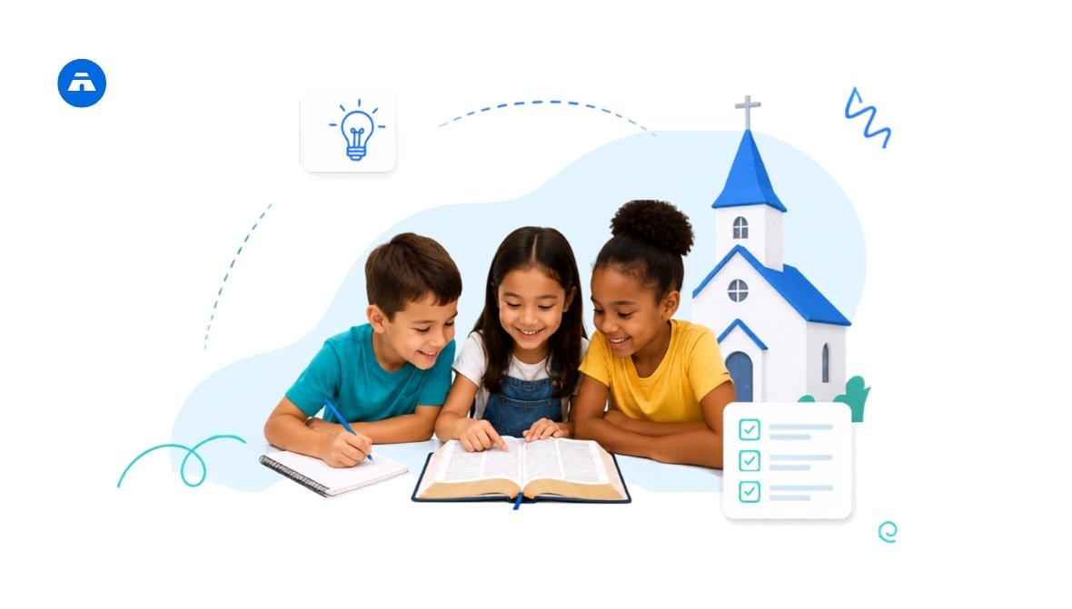 Children sitting together representing sermon ideas for kids' ministry